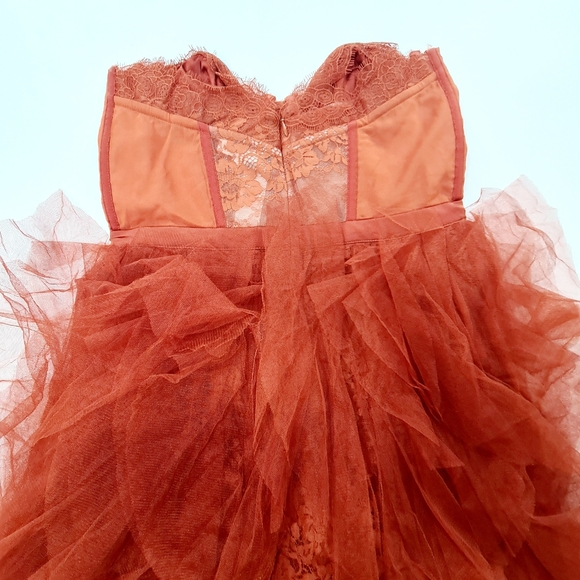 For Love & Lemons x REVOLVE Bustier Gown in Rust - Picture 10 of 13
